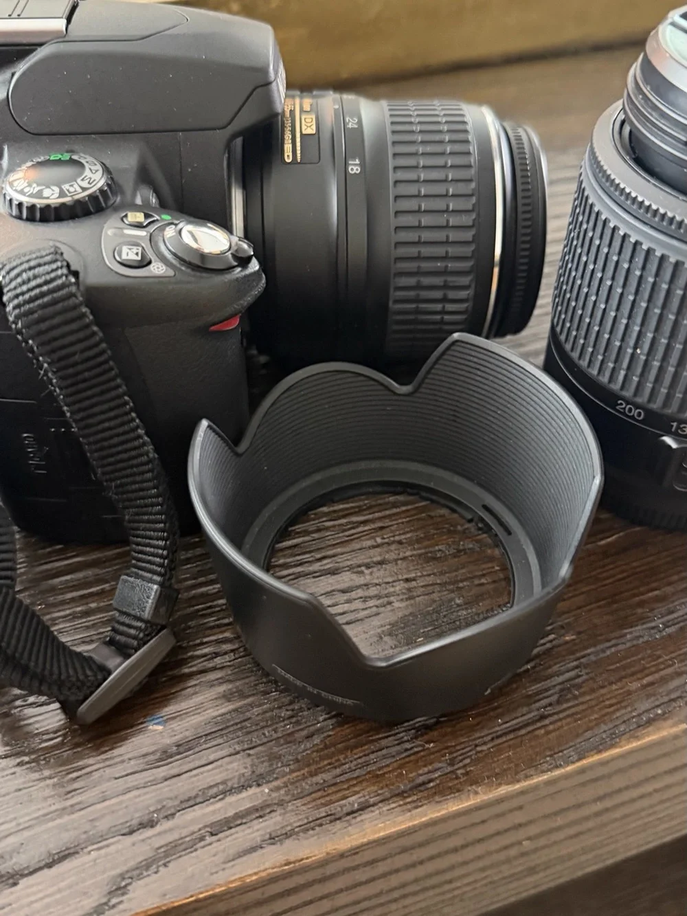 Nikon DSLR Camera in Black with Black Lens